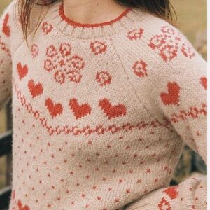 Christy Dawn Francesca Sweater in Crimson Heart